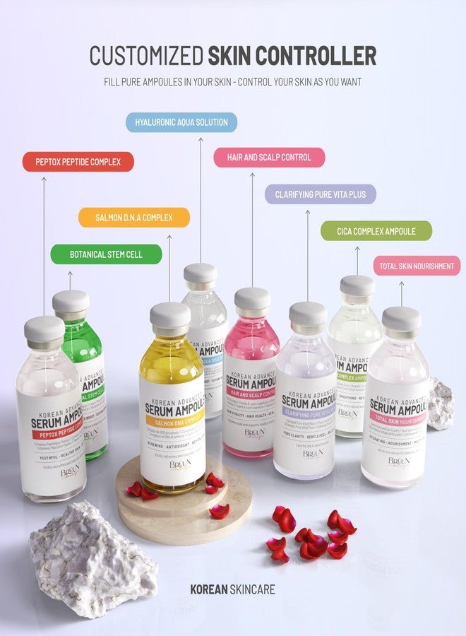 برون أمبولات سيروم ببتيدات الوجه من برون بيبتوكس - سيروم كوري مرطب للعناية بالبشرة للوجه والجسم، للاستخدام مع أو بدون قلم ديرما (غير مرفق)، 1.18 أونصة سائلة - Image 5