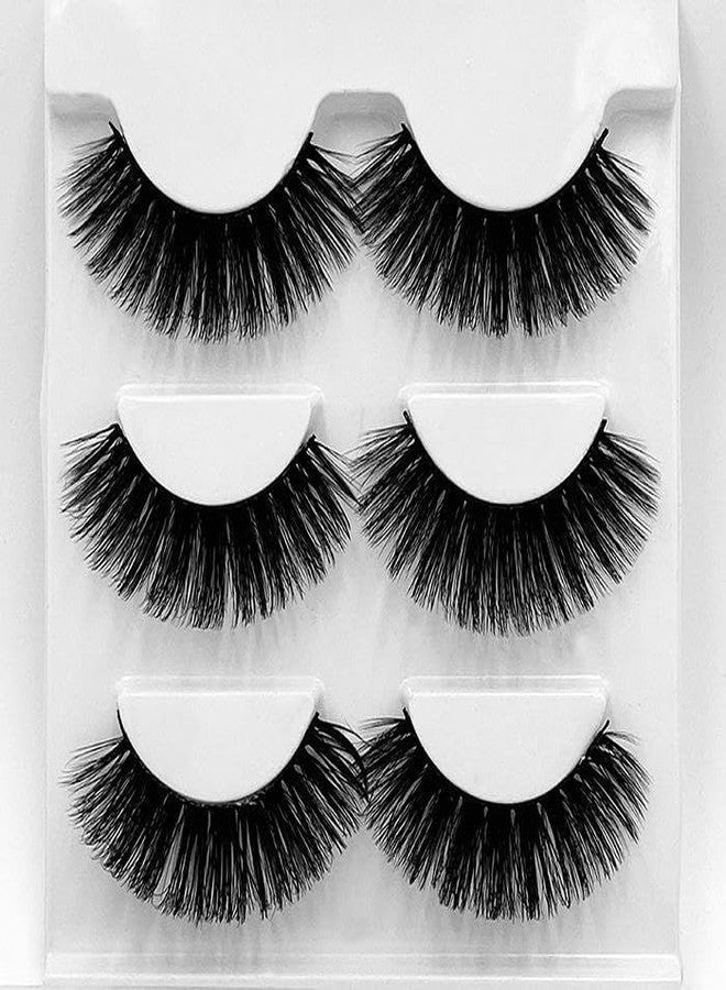 GODFLY Self Adhesive False Eyelashes Reusable Waterproof Natural Wispy Strip Lashes Easy To Wear No Glue Indian Makeup(6D-05) - Image 4