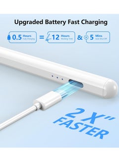 Generic HOTLIFE Stylus Pen for iPad 10th & 9th Generation, Faster Charge for Apple iPad Pencil with Palm Rejection, Compatible with (2018-2022) iPad Pro 11"/12.9", iPad Mini 6/5 Gen, iPad Air 3-5, iPad 6-10  - Image 3