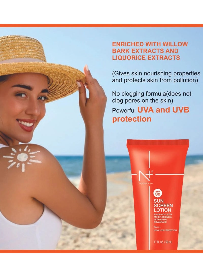 N+ Professional N+SPF50 SUN SCREEN LOTION 50ML - Image 2