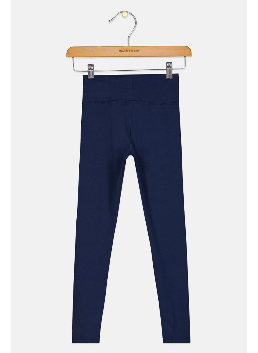 Nike Kids Girl Sport Fit Outdoor Leggings, Navy  - Image 2