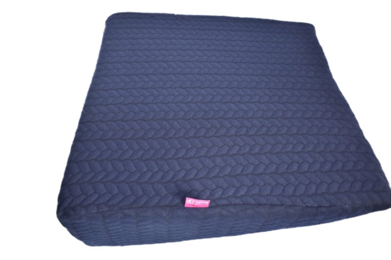 GET IT Wedge Orthopedic Pillow with Detachable Cover Acid Reflux Memory Foam Support Firm Pillow for Sleeping ,Leg Elevator ,Back & Neck Pain Relief (Navy Blue Diamond , 24 inch X 24 inch X 8 Inch) - Image 2