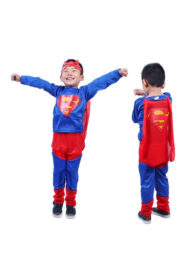 Superhero Superman Breathable Comfortable Themed Party Fancy Dress Cosplay Costume - Image 1