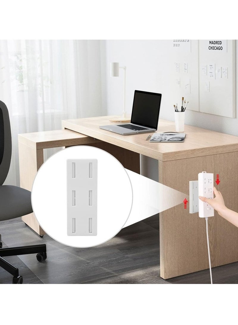 Self Adhesive Power Strip Holder Seamless Punch Free Plug Desktop Socket Fixer For Cable Management And Surge Protector Desk Wall Mountable Plug-in Socket Fixer Bracket Stand  - Image 2