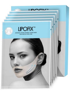 LIPOFIX Lipofix Lift & Firm V-Line Sculpting Mask - Advanced Chin & Jawline Shaping Solution for Tightening & Lifting. 5 Masks  - Image 1