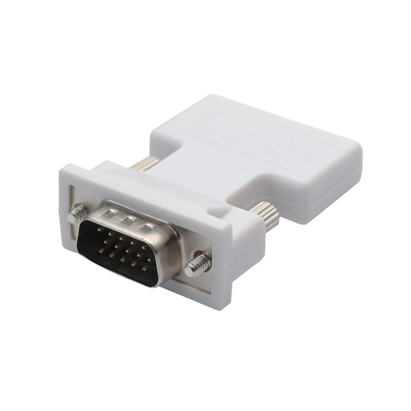 FENTICO HDMI to VGA Adapter Converter (Female to Male), Audio Output Computer Set-top Box Connector Dongle for Computer, Desktop, Laptop, PC, Monitor, Projector, HDTV, Chromebook & Xbox - Image 1