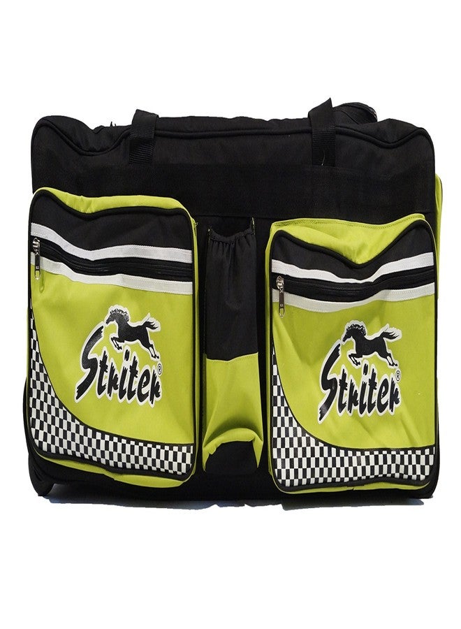 Striter® Crikcet Kit Bag Cum Travel Duffel Bag with Rolling Wheels - Large 38 Inch Heavy Duty - Green (Bag Only/Colors of Bag May Vary) - Image 2