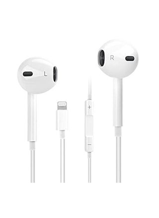 In-Ear Earbuds Compatible with iPhone,  Lightning Connector, White, Wired Earphones with Volume Control and Microphone for iPhone 7, 7 Plus, 8, 8 Plus, 13, 12, 11 Pro Max, X, XS, XR - pzsku/ZFCF700ADD6344B65EEB0Z/45/_/1732187723/984cbe6e-b59e-4821-92e2-d763587ec92a