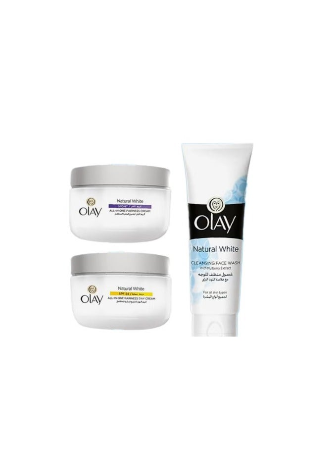 Olay علبة جمال أولاي الطبيعية + كريم نهار 50 جرام + كريم ليل 50 جرام - Image 2