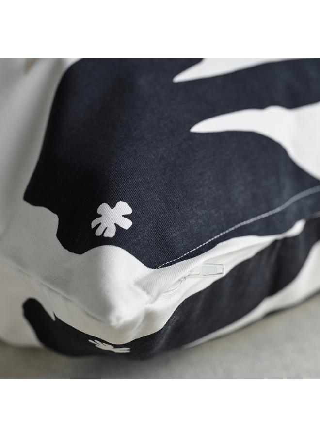 erorex Cushion cover, black/light beige, 50x50 cm - Image 3