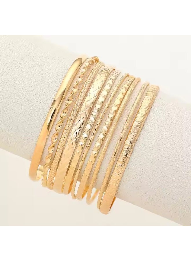 Goolsky 10PCS Chic Bracelets Mix And Match For Daily Outfits Party Accessories Adjustable Jewelry - Image 3