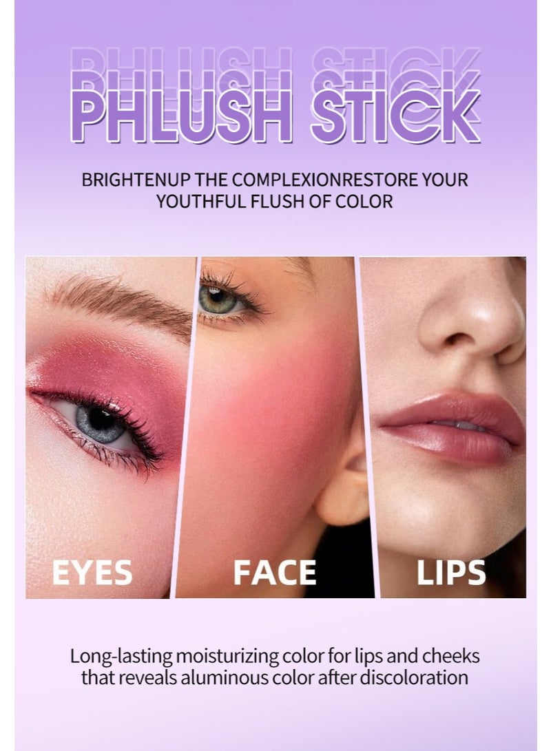 TVLV pHlush Stick Cream Blush Stick pH-Activated - pHlush Stick Multi-Use, Blush for Cheeks and Lips, Cooling Nourishing Color-Adjusting Makeup - Image 4