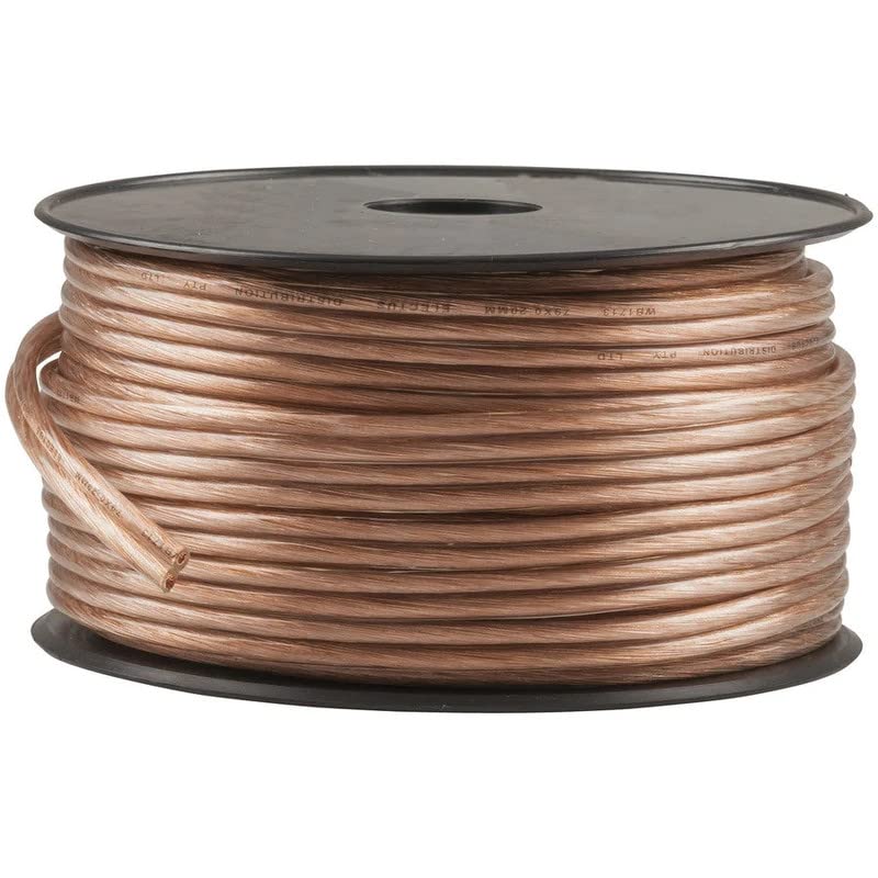 Mabron 23/52 AWG Enhanced Loud Free Bare Copper Speaker Wire Cable (5ft) - Image 1