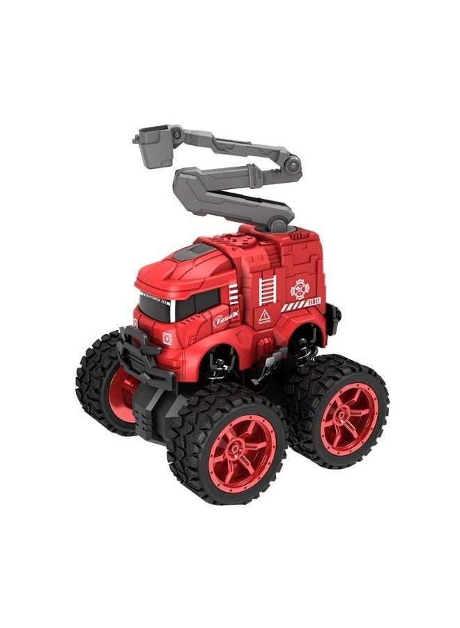 هالامودو 【4 قطع سيارات إطفاء بقوة القصور الذاتي】 ألعاب سيارات إطفاء للأطفال | سيارة إنقاذ/سيارة رشاشة علوية/سيارة رشاشة/سيارة سلم بتصميم واقعي | ألعاب توعية سلامة للأولاد والبنات من عمر 3 سنوات | مادة ABS متينة وآمنة بدون رائحة | نظام دفع أمامي وانزلاق خلفي | حواف ناعمة ومستديرة | مفاصل متحركة لمزيد من المتعة | تنمية القدرات المعرفية + المهارات العملية + المهارات الاجتماعية | تصميم صديق للبيئة لا يحتاج بطاريات | مثالي لتمثيل دور رجال الإطفاء - Image 2