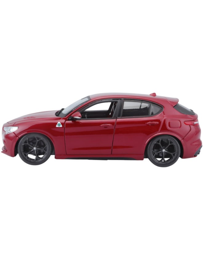 Bburago Alfa Romeo Stelvio Die-cast Car (1:24, Red) - Image 2