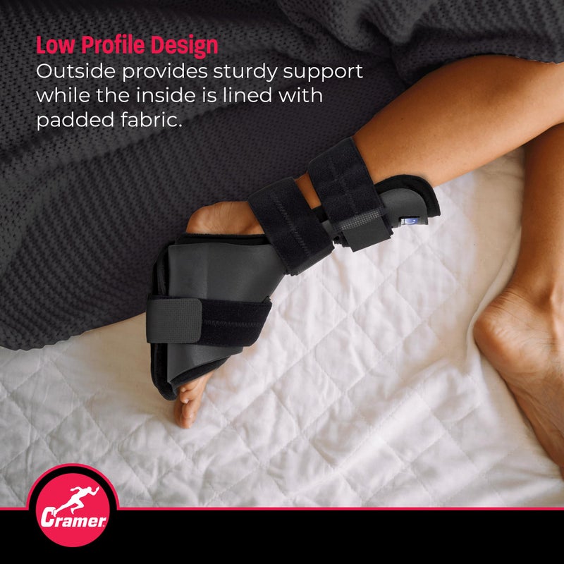 Cramer Dorsal Night Splint, Small, Foot Brace for Plantar Fasciitis Support, Lightweight Low-Profile Sleep Aid, Adjustable Arch Alignment Splint for Left or Right Foot, Slip-Resistant Fit - Image 5