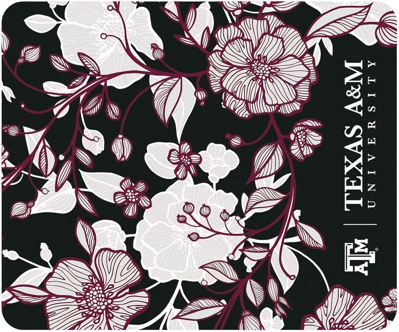 OTM Essentials Mouse Pad, Fabric, Texas A&M University Standard/Floral Lace - Image 1