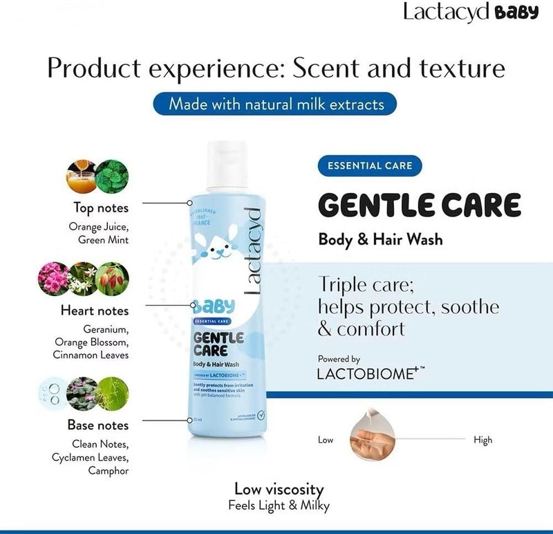 Lactacyd Baby Gentle Care Body & Hair Wash - 250ml - Image 4