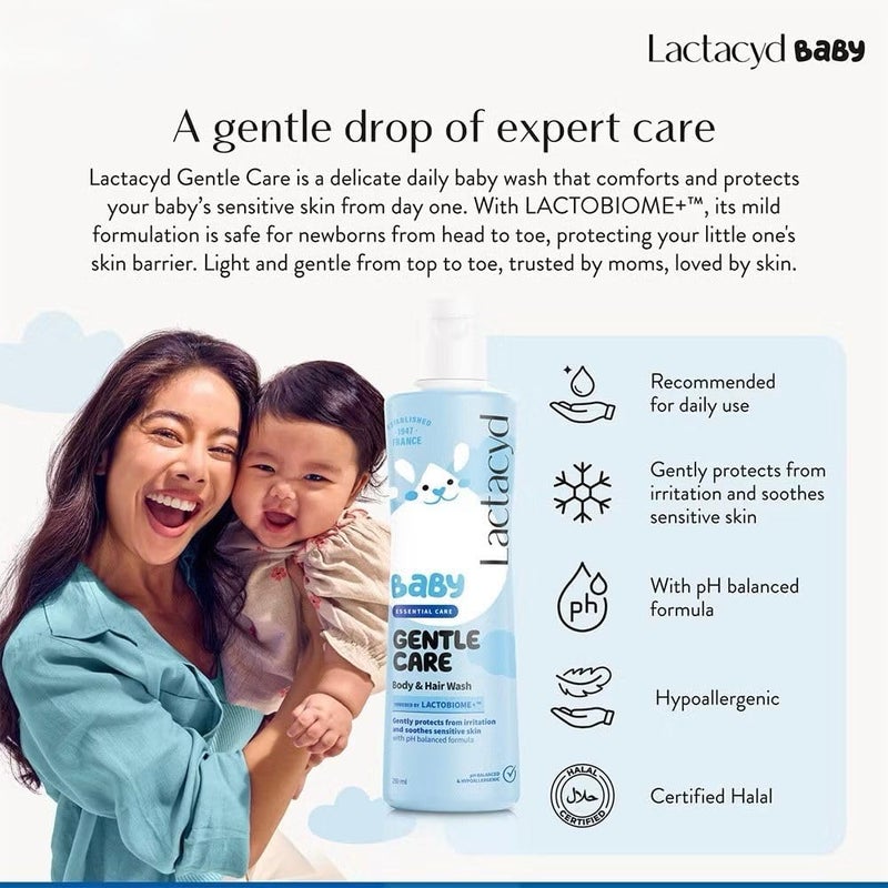 Lactacyd Baby Gentle Care Body & Hair Wash - 250ml - Image 3