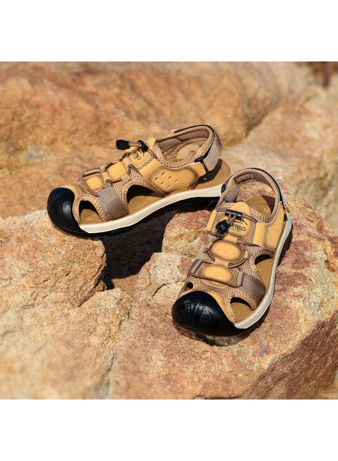 CARTELO Summer Outdoor Openwork Sandals, Breathable Anti-collision Toe Soft Sole Beach Sandals For Men, Men's Sandals - Image 3