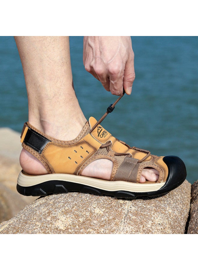 CARTELO Summer Outdoor Openwork Sandals, Breathable Anti-collision Toe Soft Sole Beach Sandals For Men, Men's Sandals - Image 5