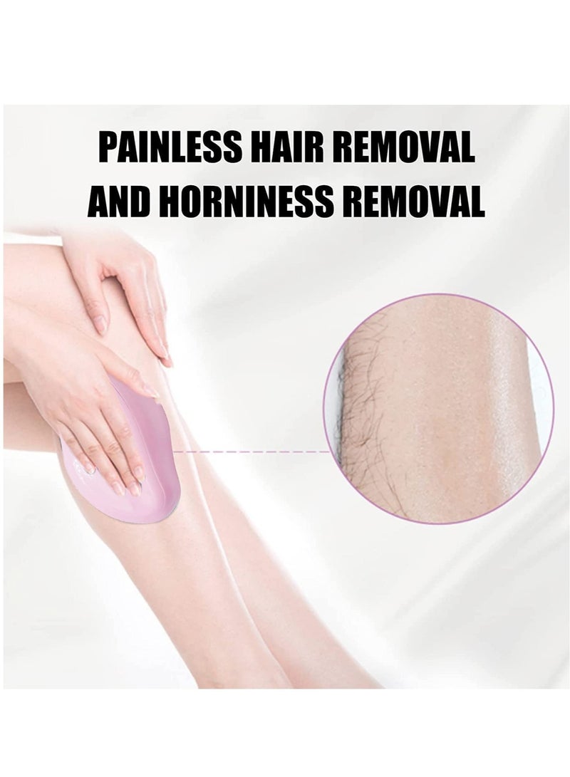 True Crystal Hair Eraser, Magic Hair Removal Eraser, Painless Crystal Hair Remover Tools, Soft Smooth Skin Fast & Easy Crystal Hair Removal for Men and Women (PINK) - Image 2