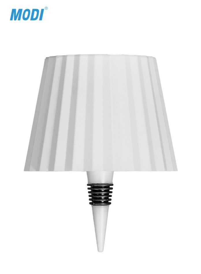 مودي مصباح طاولة LED قابل لإعادة الشحن | تصميم غطاء مطوي | مستشعر لمس | شحن من النوع C | بطارية ١٨٠٠ مللي أمبير/ساعة | إضاءة ديكورية عصرية (أسود وأبيض) - Image 2