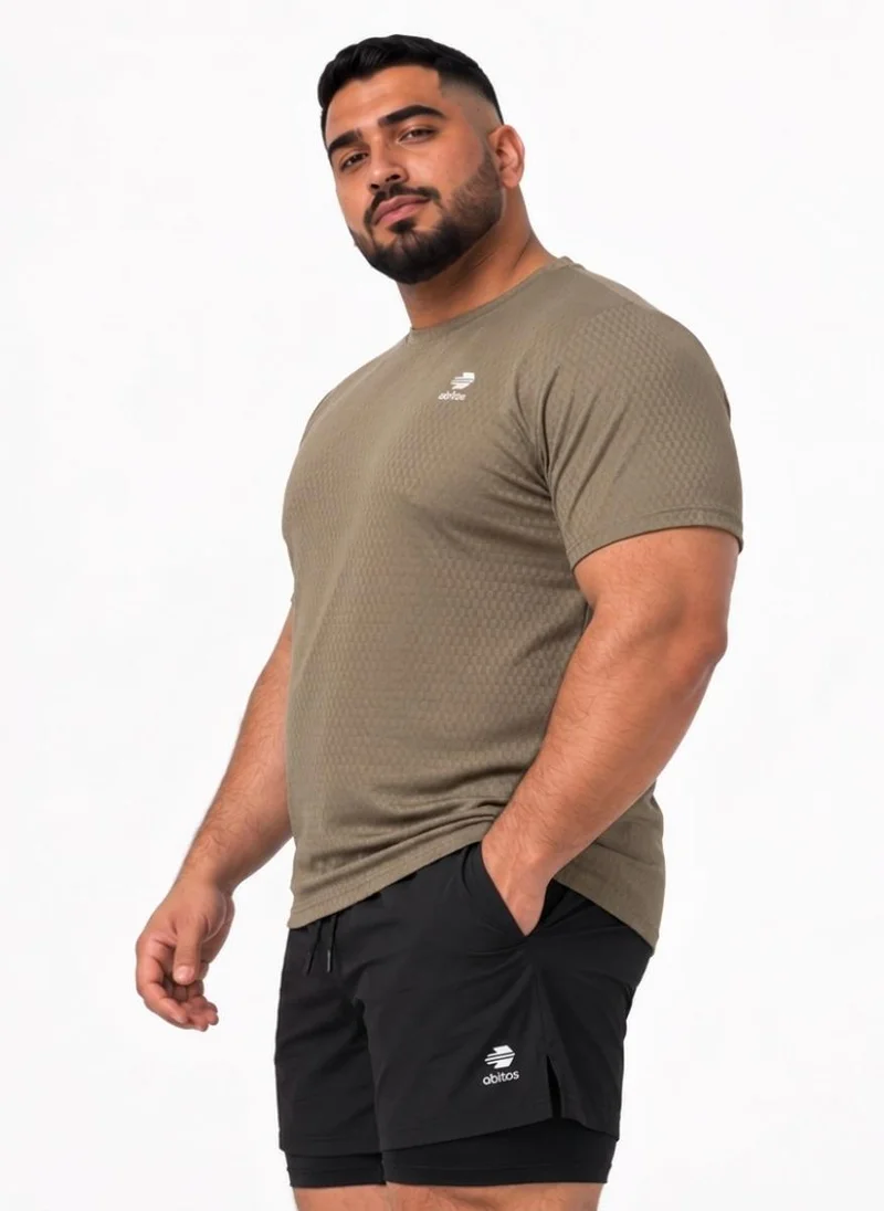 Abitos Checkmate Crusher Training Plus Size UltraLight Tshirt Khaki