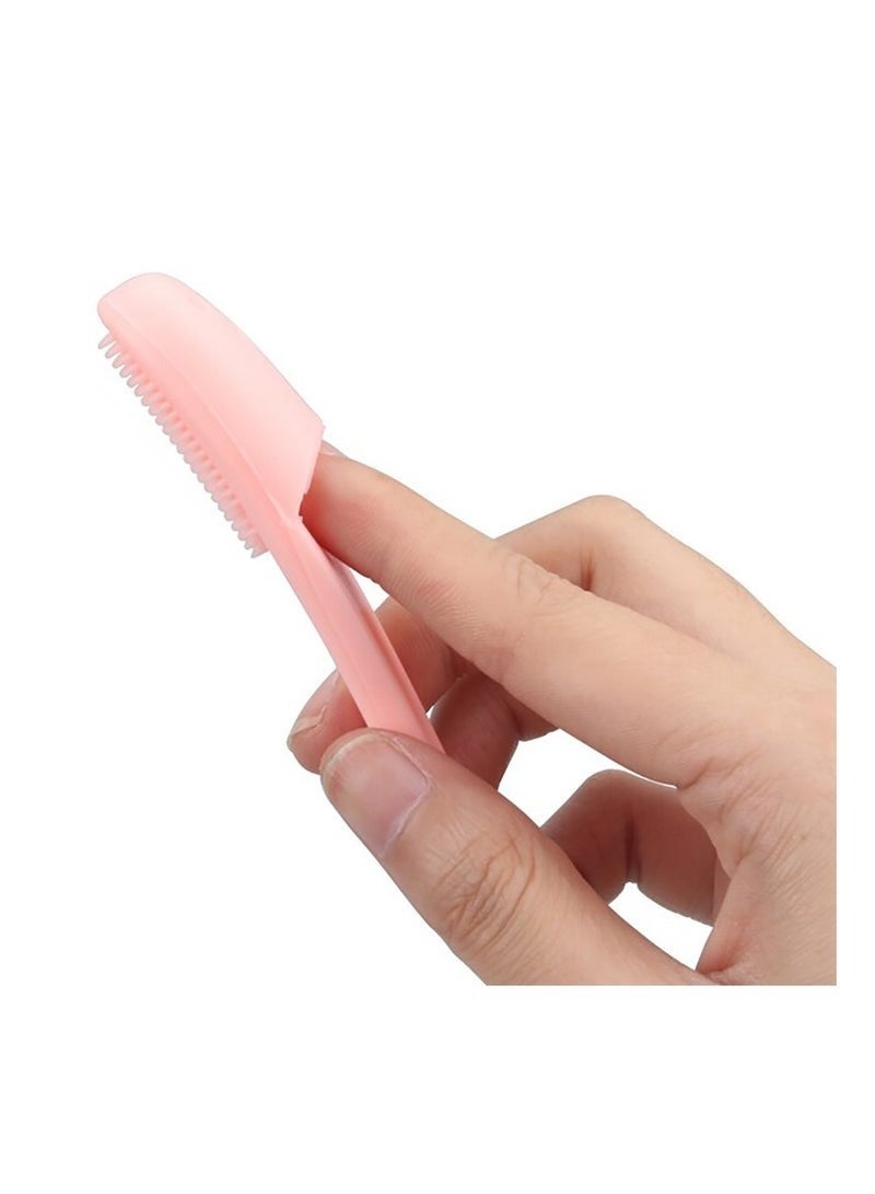فرشاة إصبع لتنظيف الوجه من السيليكون الناعم - بينك - Image 5