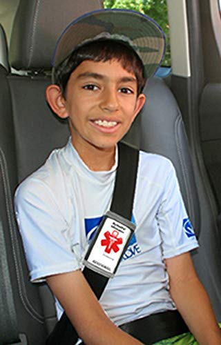 MediPal Medical Alert ID on Seatbelt Covers Shoulder Strap, w/Emergency Medical info for Autism Awareness, an Allergy ID, Seizure Alert, Diabetic ID, Dementia Product for Elderly + Medication List - Image 3