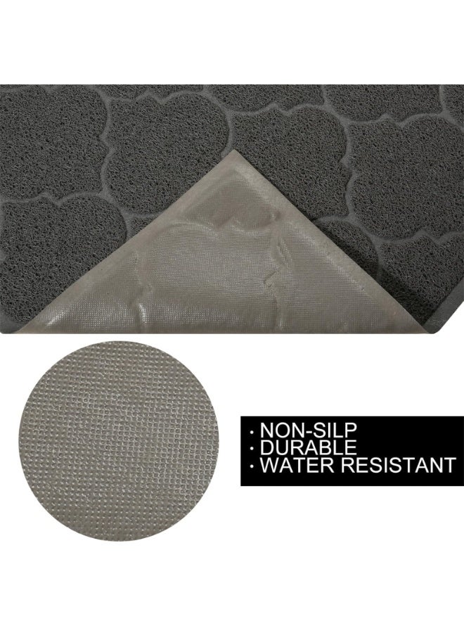 كيلا سجادة صندوق فضلات القطط، 75 × 45 سم، متينة للتحكم في تناثر الفضلات، سجادة صندوق فضلات كبيرة جدًا ومقاومة للماء، سجادة صندوق فضلات ناعمة على أقدام القطط لغرفة النوم وغرفة المعيشة - Image 4