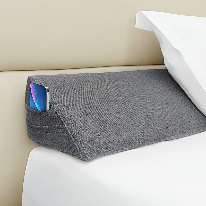 Talcusble Talcusble Bed Wedge Pillow for Headboard  King Size76x10x6  Bed Gap Filler  BolsterPillow  Foam Wedge Pillow  Fill The Gap08 Between Headboard and Mattress 