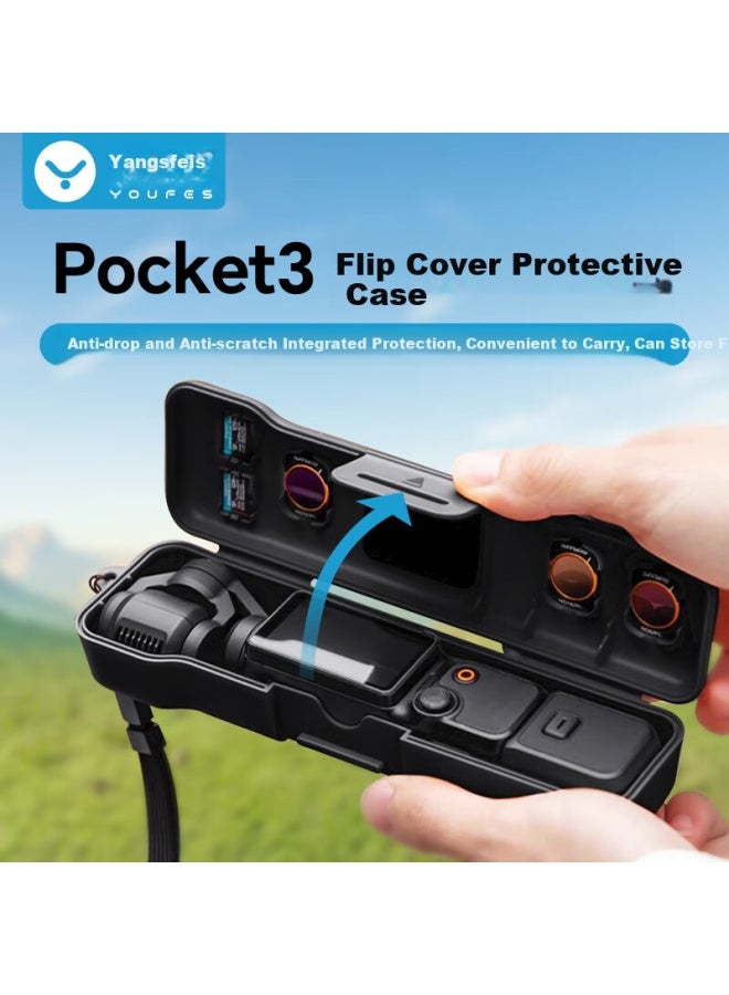 Youfes Yangfeisi Compatible With Dji Pocket 3 Gimbal Protective Case, Osmo Pocket Camera Lens Screen Protective Cover Accessory, Gimbal Protective Case, Velvet Protective Anti-scratch Anti-drop - Image 1
