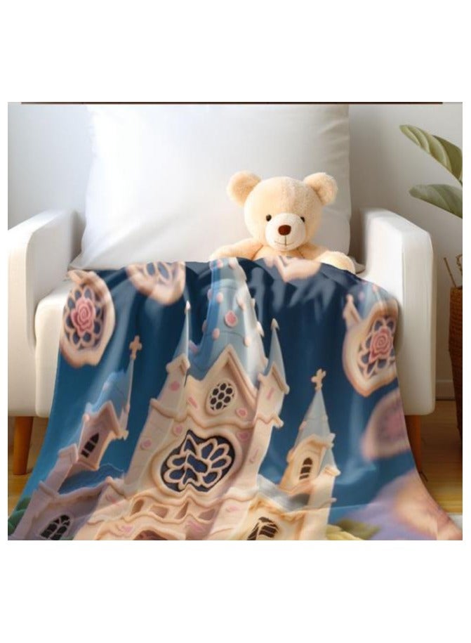 general Children's or student cartoon flannel thin blanket (warm and comfortable, suitable for sleep, games) 100cm*150cm - 717 - Image 1