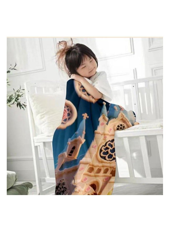 general Children's or student cartoon flannel thin blanket (warm and comfortable, suitable for sleep, games) 100cm*150cm - 717 - Image 3