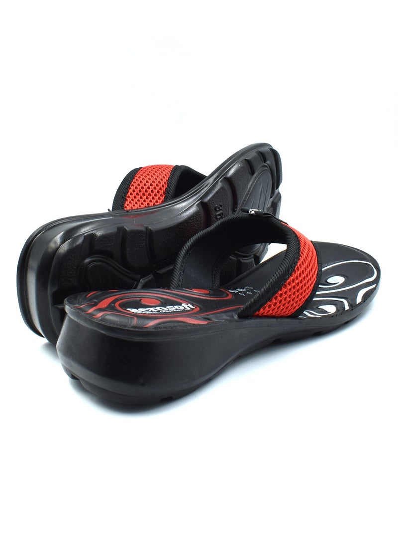 aerosoft صنادل أيروسوفت C2218 للسيدات باللون الأحمر - Image 2