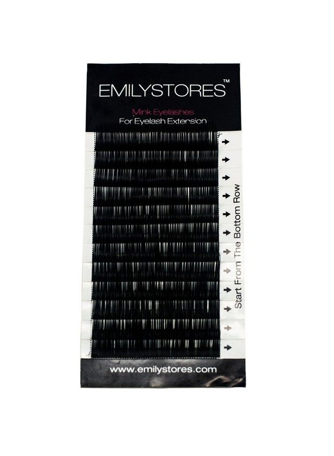 EMILYSTORES Eyebrow Eyelash Extensions Under Lower False Lashes Mixed J Curl 010mm Length 5mm 6mm 7mm 8mm In One Tray - Image 1