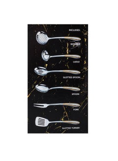 7 Piece Stainless Steel Serving Spoons and Scoops Set, Silver and Gold - pzsku/ZFCF7CF2387A322F545A1Z/45/_/1737538757/570c0db7-49d5-4694-80d4-8299c6af2fd7