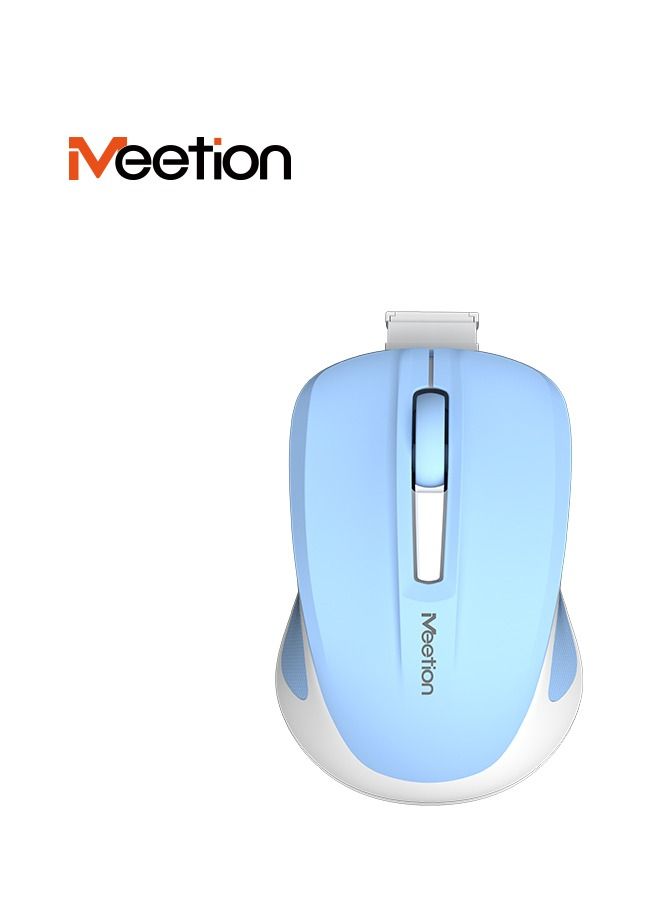 Meetion 2.4G Blue Wireless/Bluetooth MiniGo BT 10M wireless receiving distance 2.4G Wireless Transmission Technology Quiet and elegant office wireless mouse