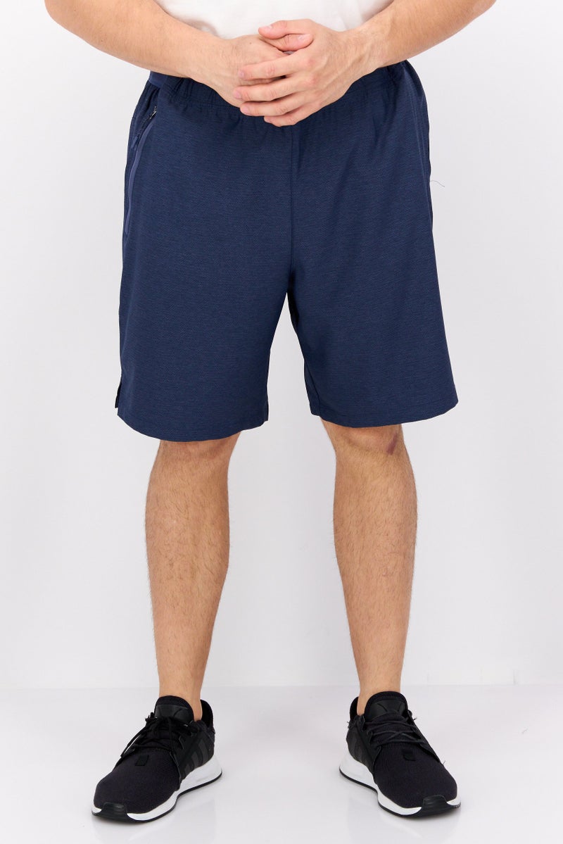 MOTION شورتات تدريب رياضية للرجال مع حبل سحب، أزرق داكن - Image 1