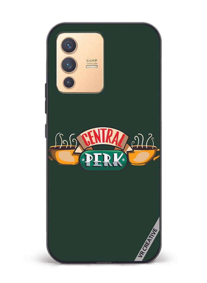 VR CREATIVE غطاء حماية لهاتف Vivo V23 5G بتصميم Central Perk متعدد الألوان - Image 1