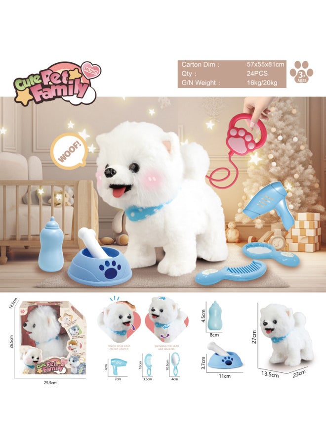Electric Music Crawling Plush Pet Dog Repetition Learning To Speak Licking Tongue To Appease Coquetry Teddy Than Panda-Color:Take A Sample  - Image 5