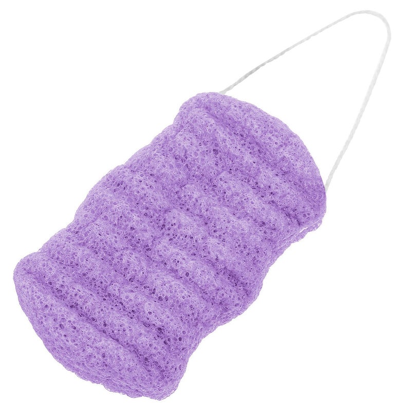 Purple Konjac Exfoliating Bath Sponge Body Scrubber for Deep Cleaning and Skin Care - Image 2