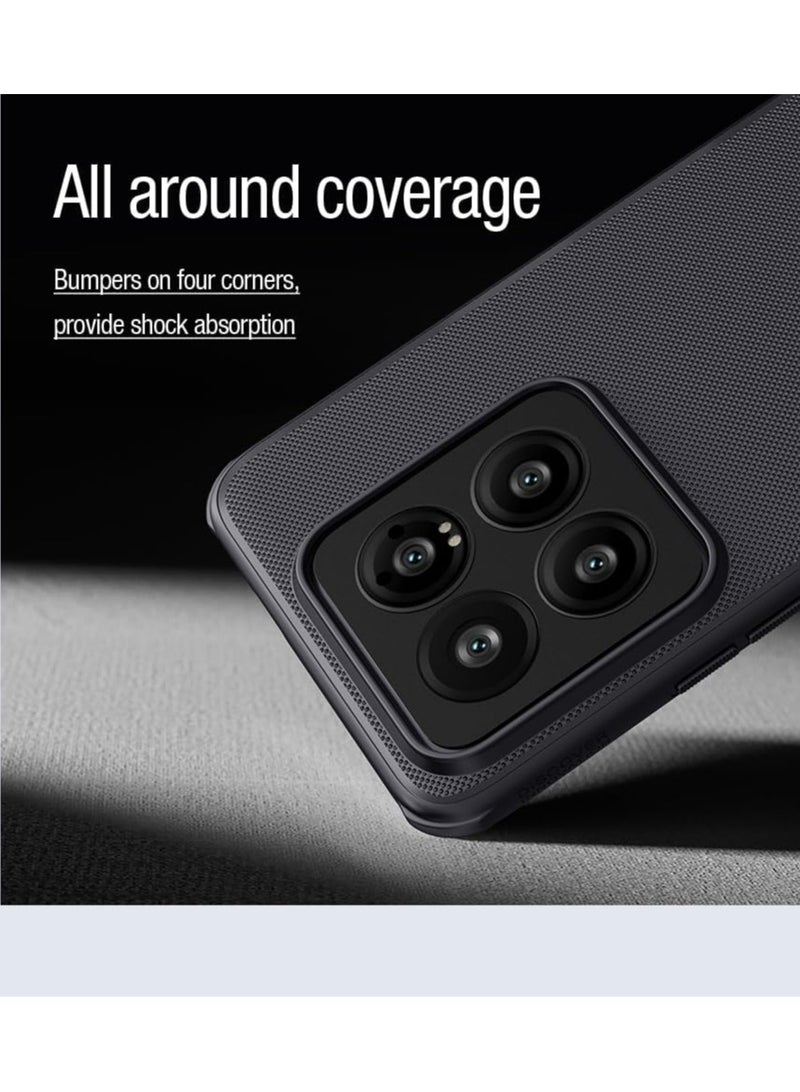 Nillkin Super Frosted Shield Pro Magnetic Series Cover Case Designed For Xiaomi Mi 14 Pro - Black - Image 2
