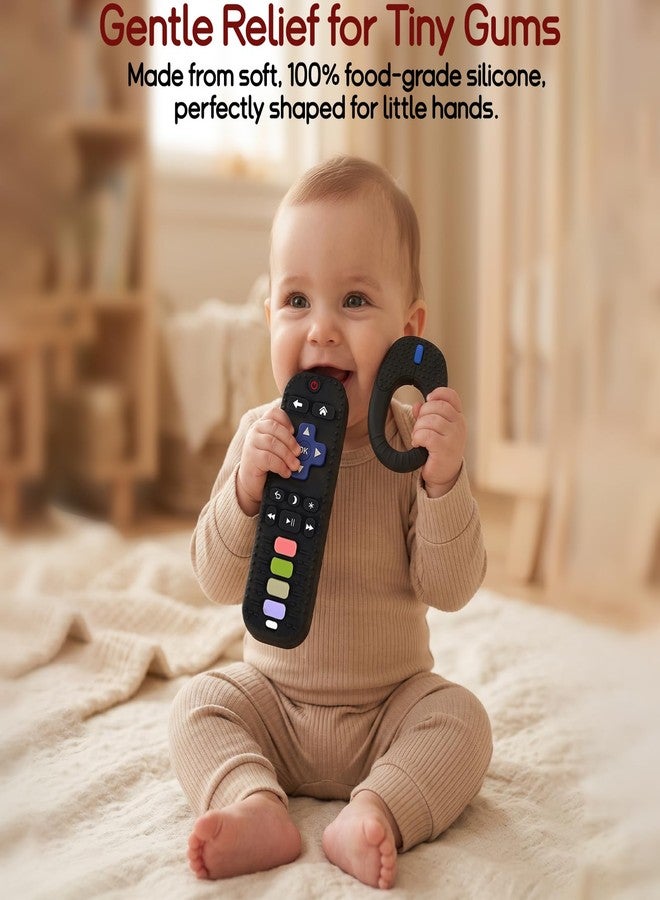 WALULAN 2 Pack Silicone Teething Toys for Babies 6-12 Months, Babys Controller Sensory Teether, Baby Chew Toys for Infant Toddler Girl Boy Gifts - Image 3