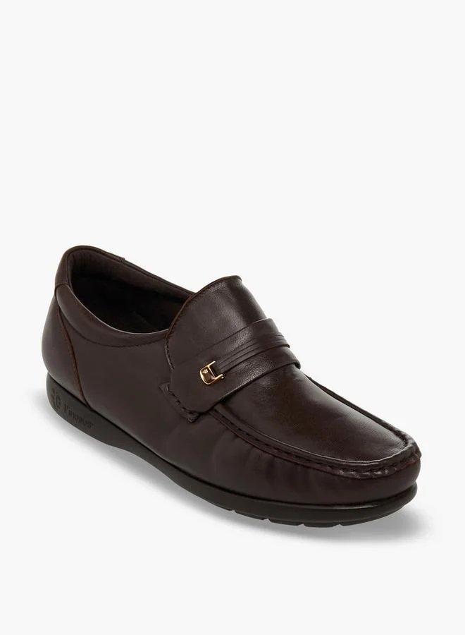 بينوسوس Men Slip-On Leather Loafers