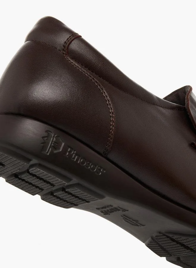 Pinosos Burgundy Men Slip-On Genuine Leather Loafers for Men | Best Price UAE
