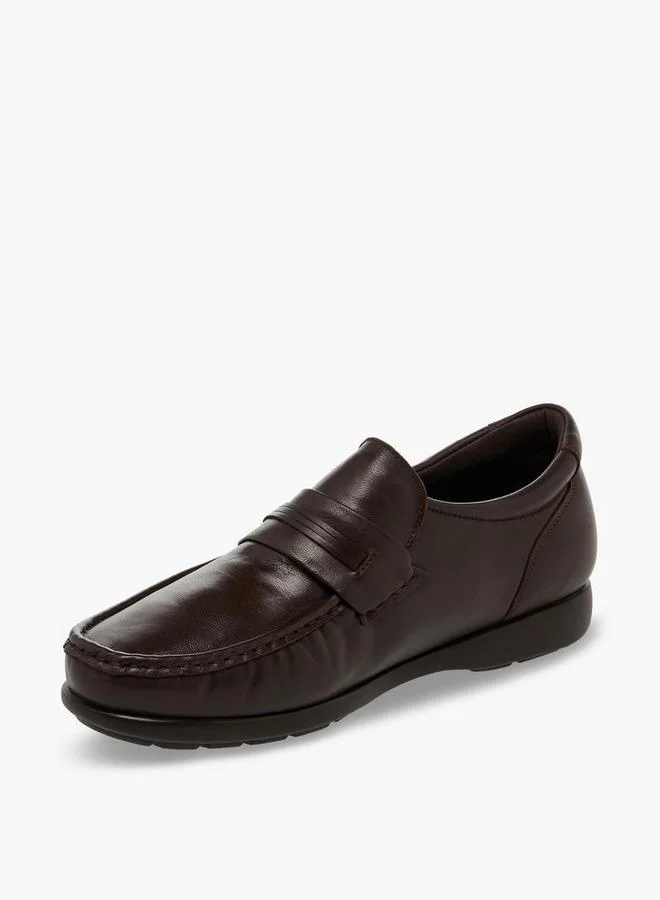 Pinosos Burgundy Men Slip-On Genuine Leather Loafers for Men | Best Price UAE