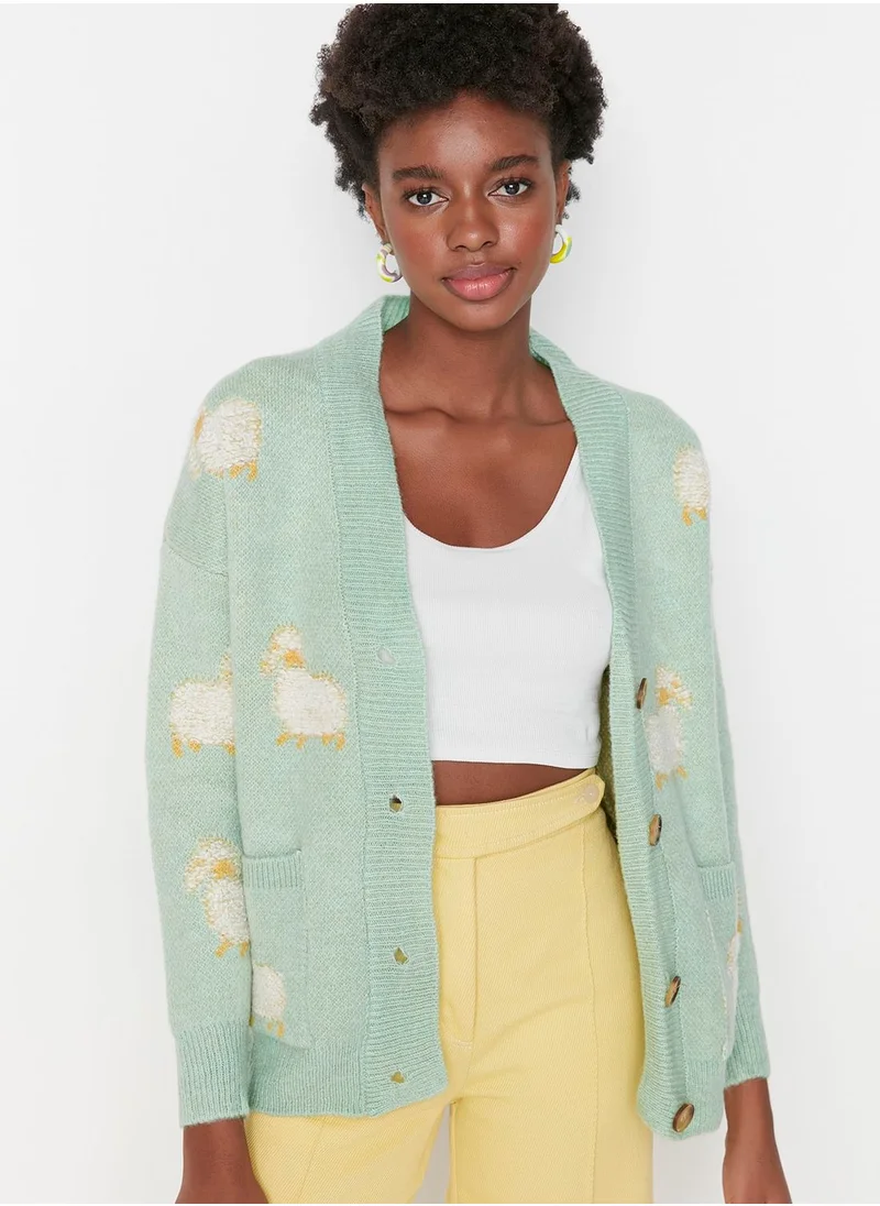 trendyol Knitted Button Down Cardigan
