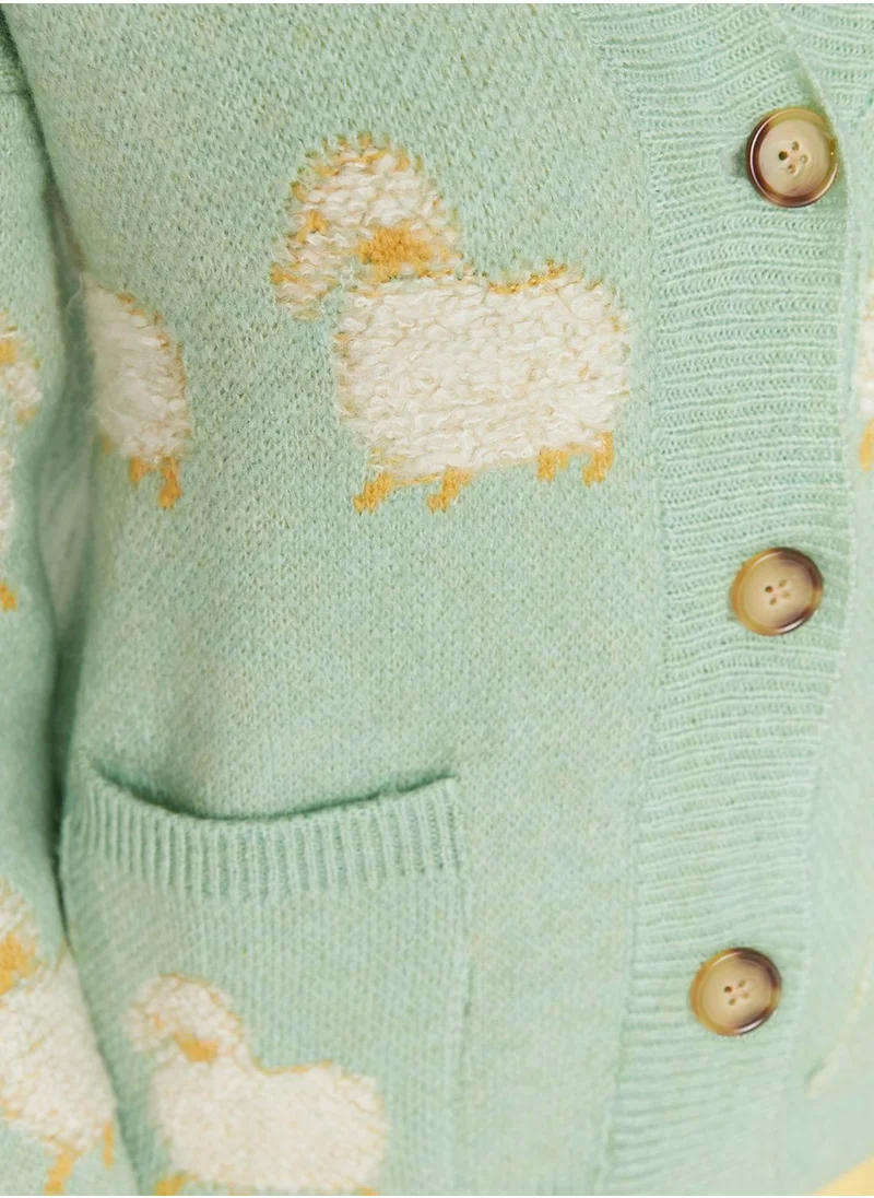 trendyol Knitted Button Down Cardigan